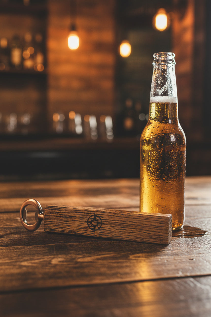 Custom Engraved Bourbon Barrel Bottle Opener
