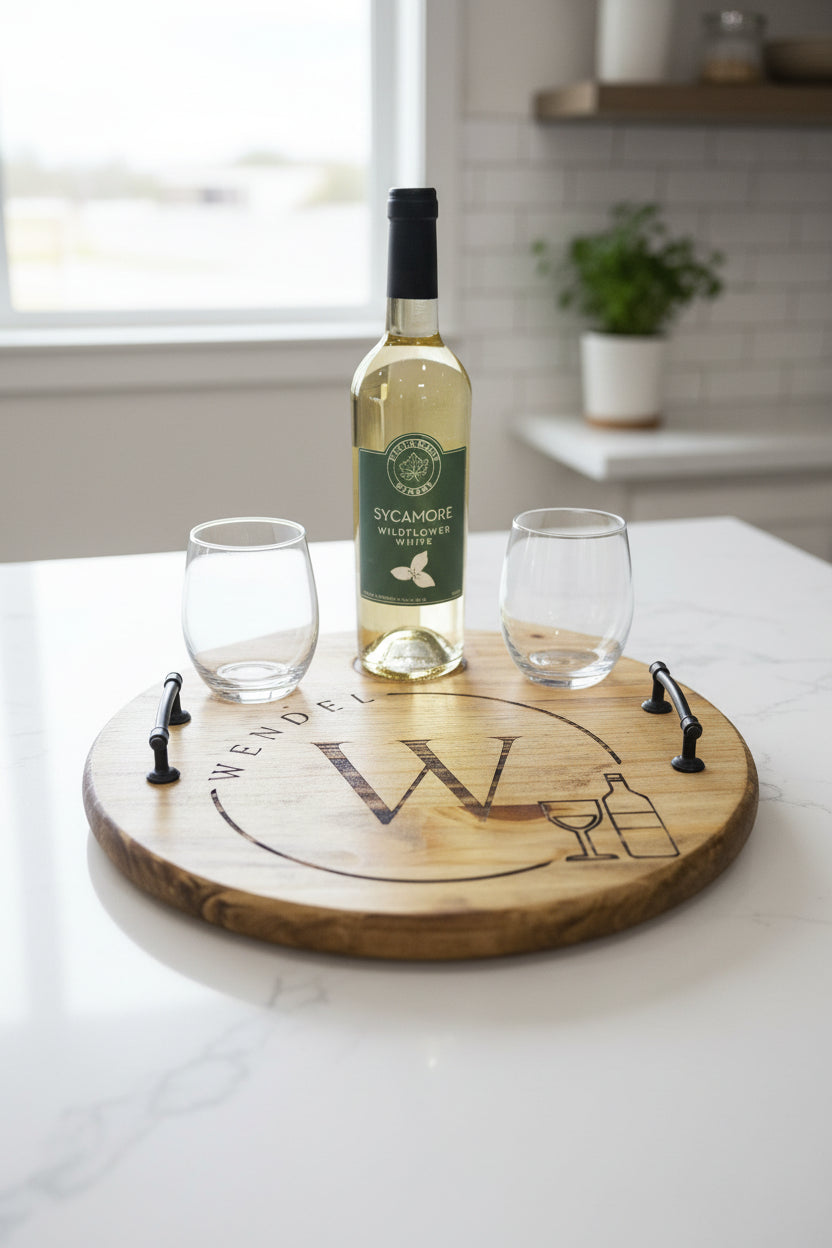Wine and cheese board