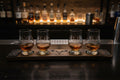 Bourbon Barrel Stave Glencairn Tasting Board