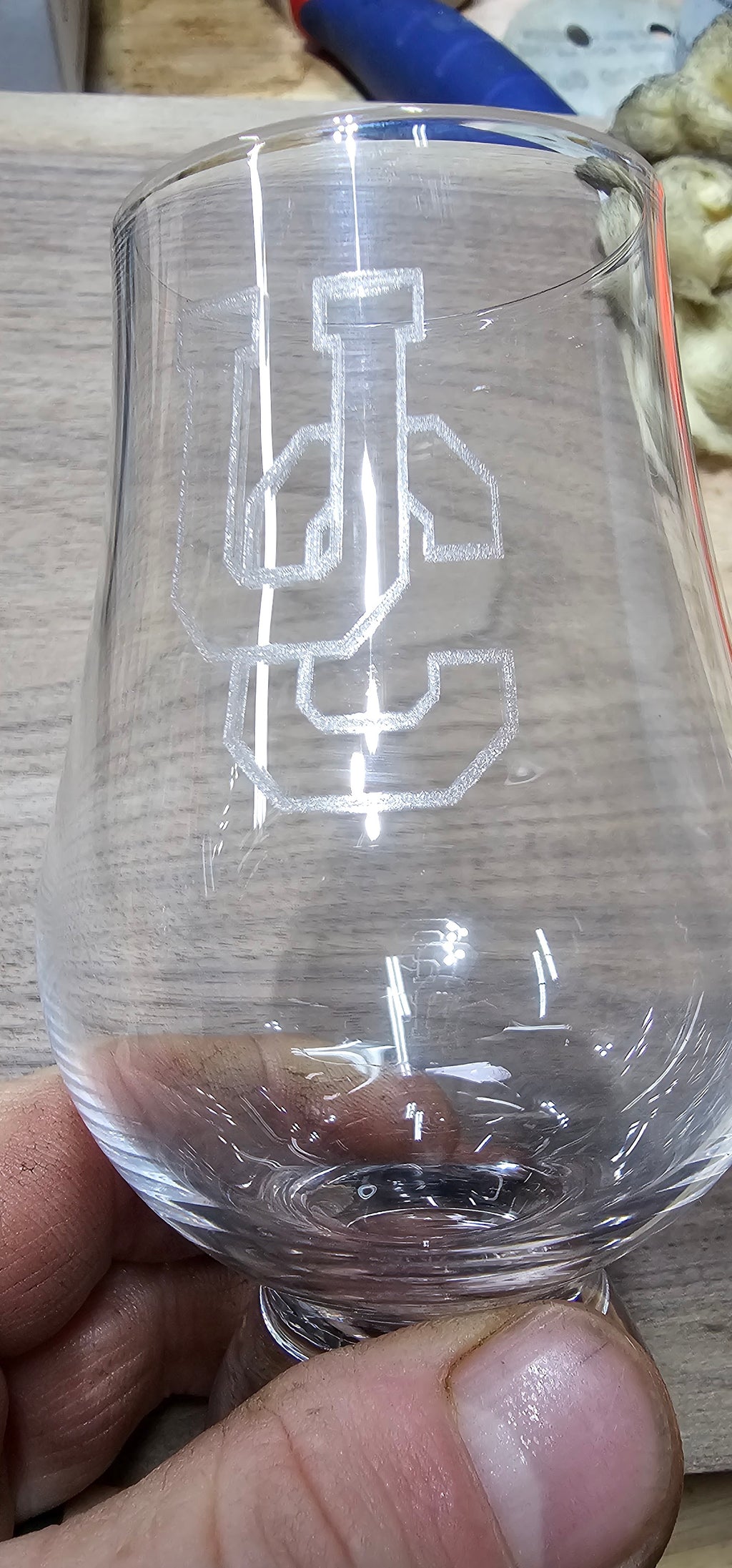 Custom Laser Engraved Whiskey Glencairn Glass