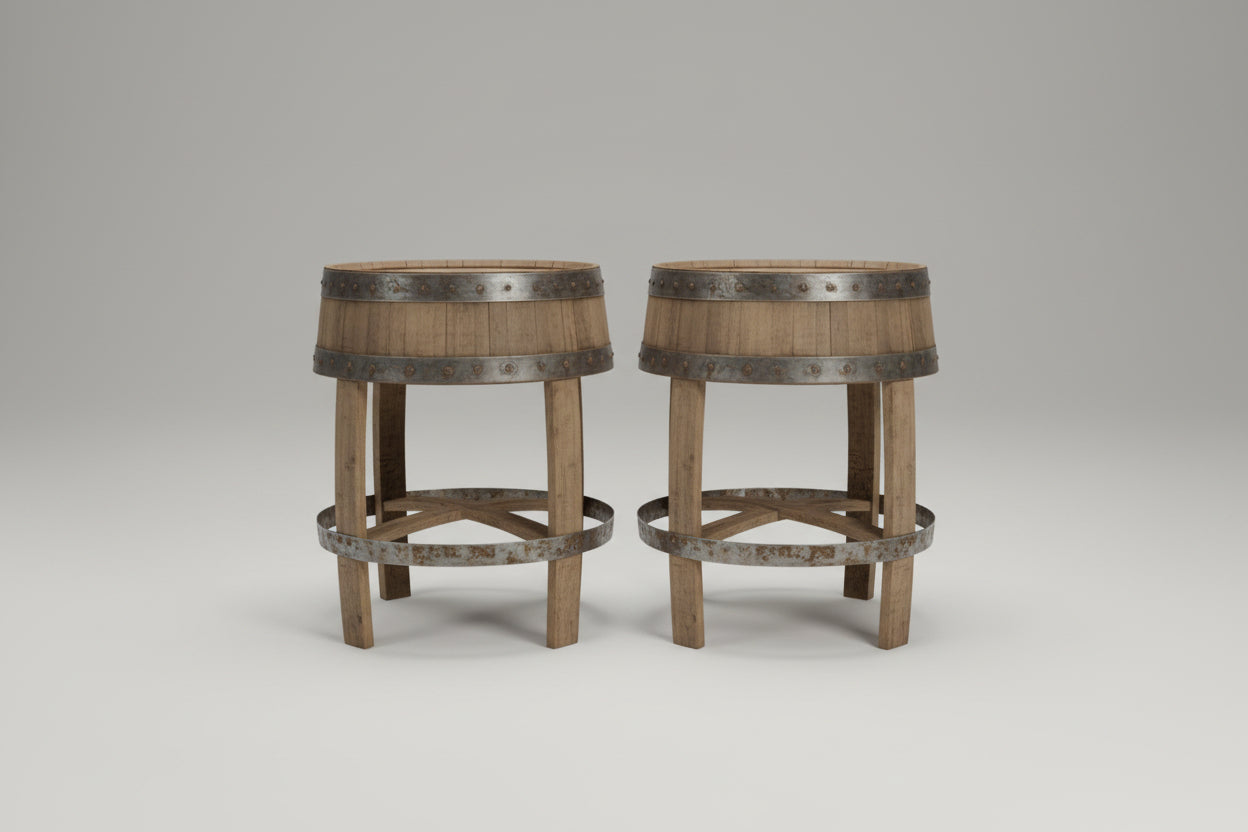 Quarter Bourbon Barrel Table