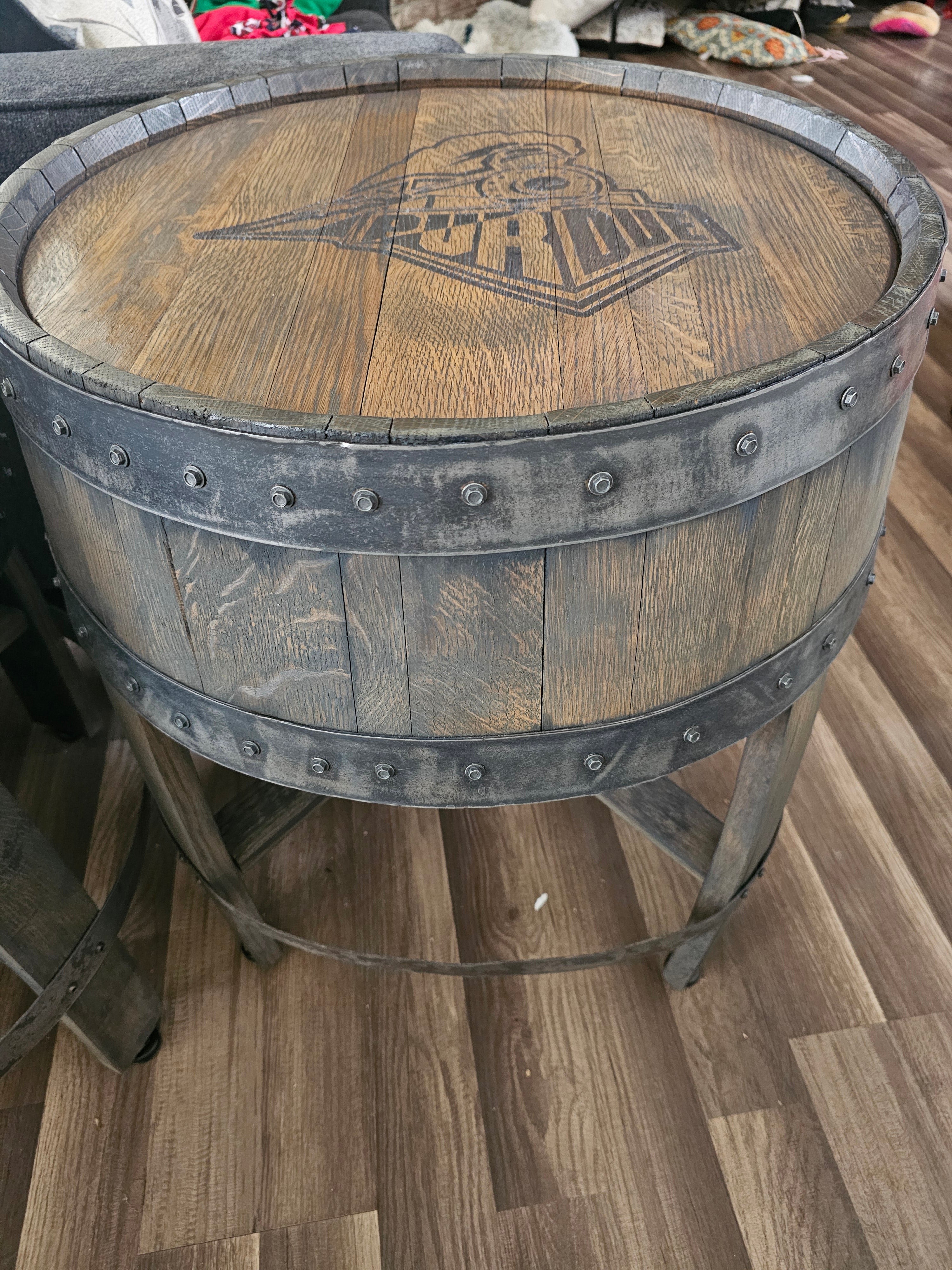 Quarter Bourbon Barrel Table