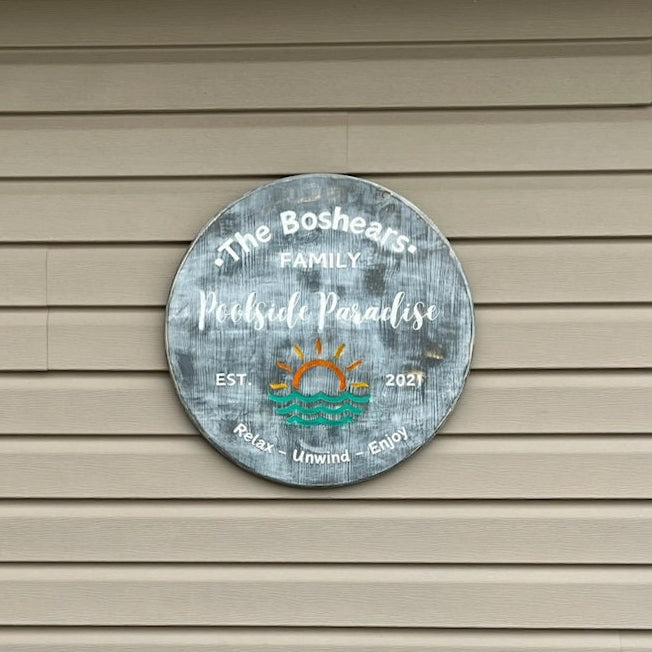 Outdoor wall sign