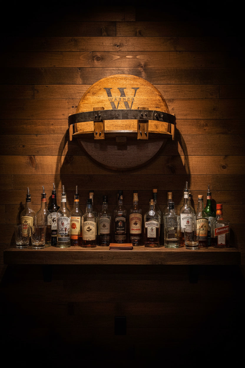 Bourbon barrel shelf