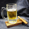 Beer and cigar holder bourbon stave
