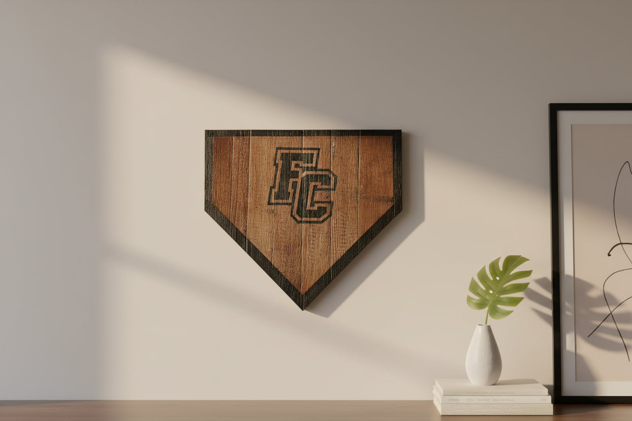 Bourbon barrel top home plate