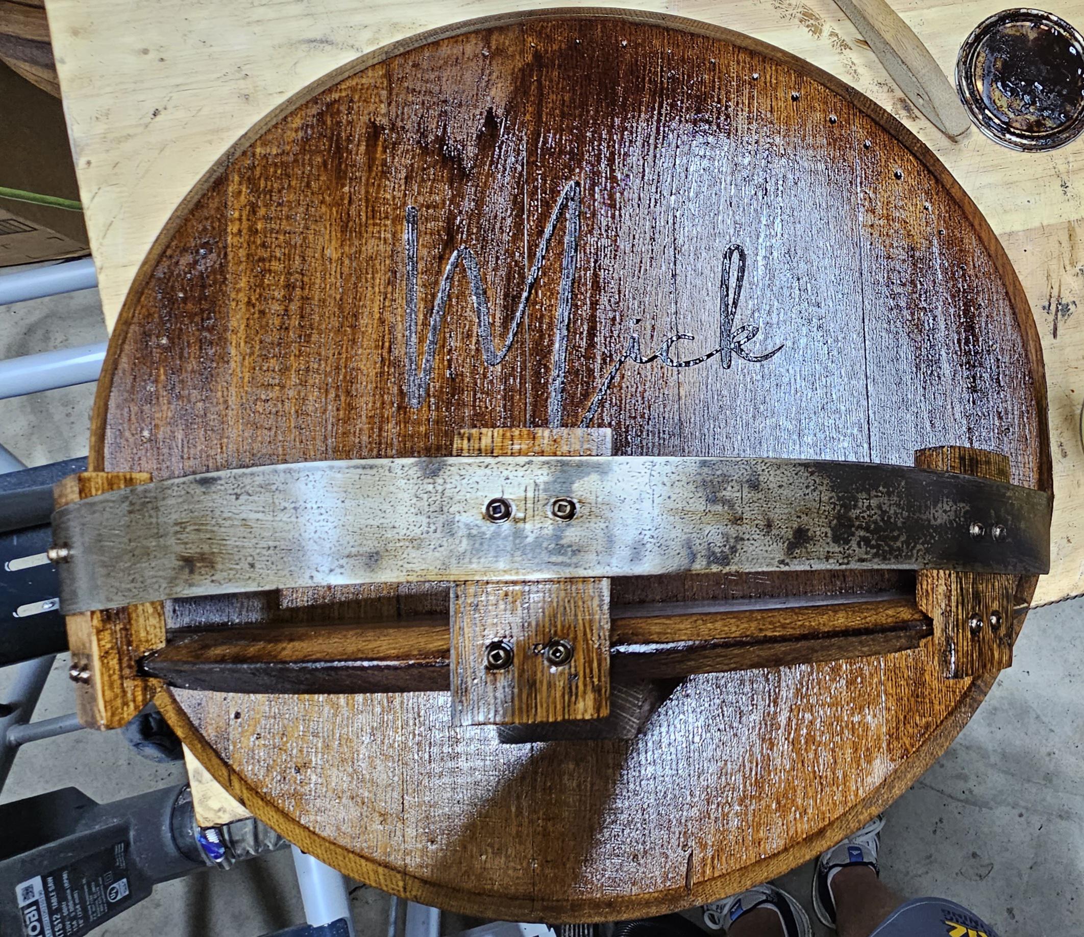 Bourbon barrel shelf