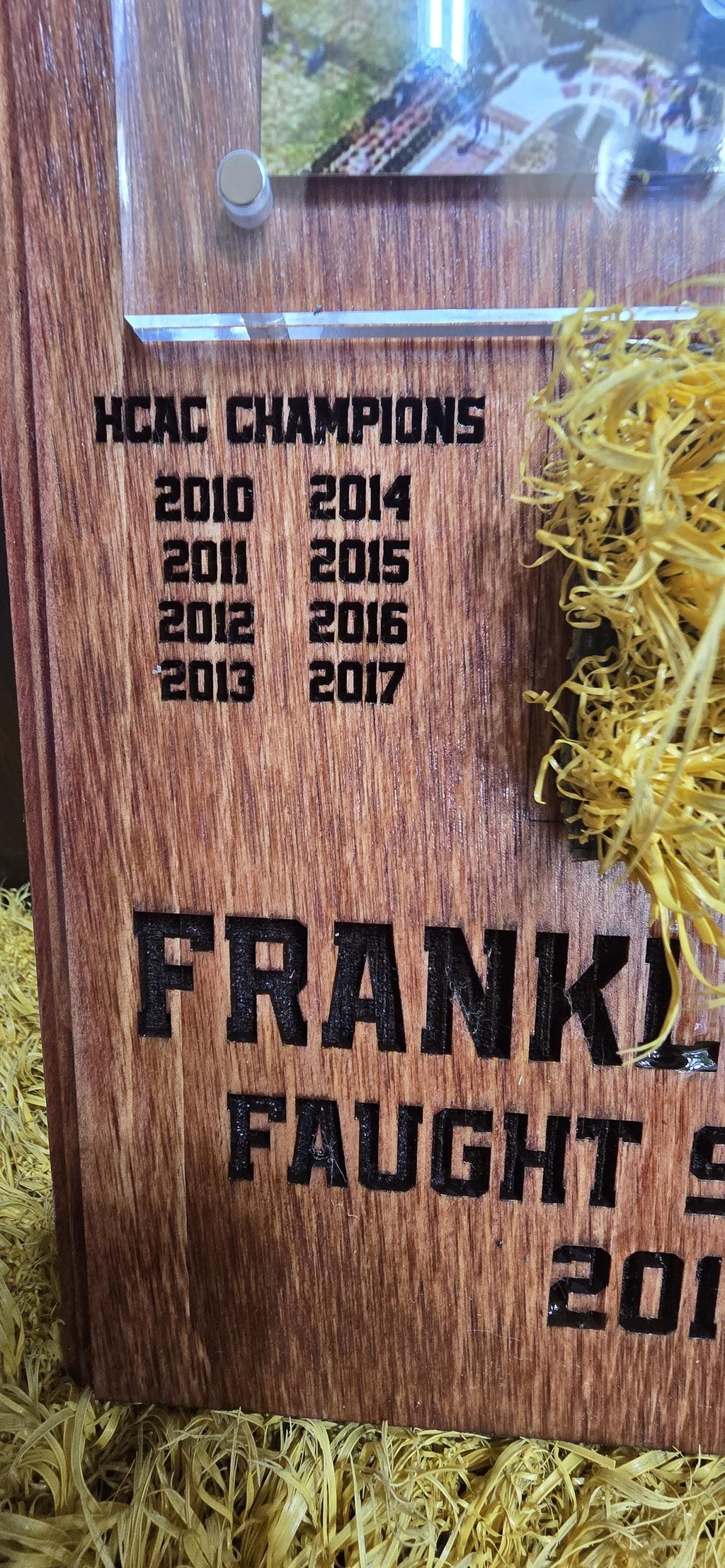 Faught Stadium Turf plaque