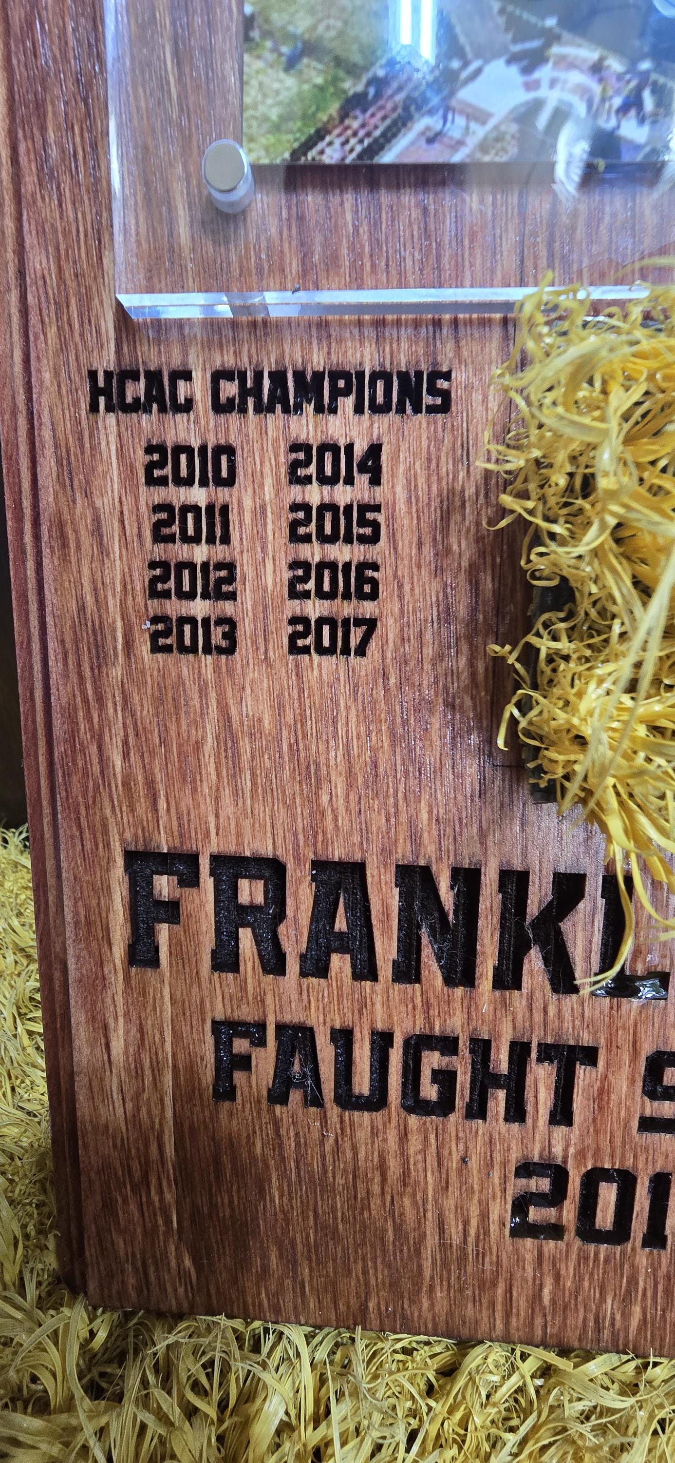 Faught Stadium Turf plaque