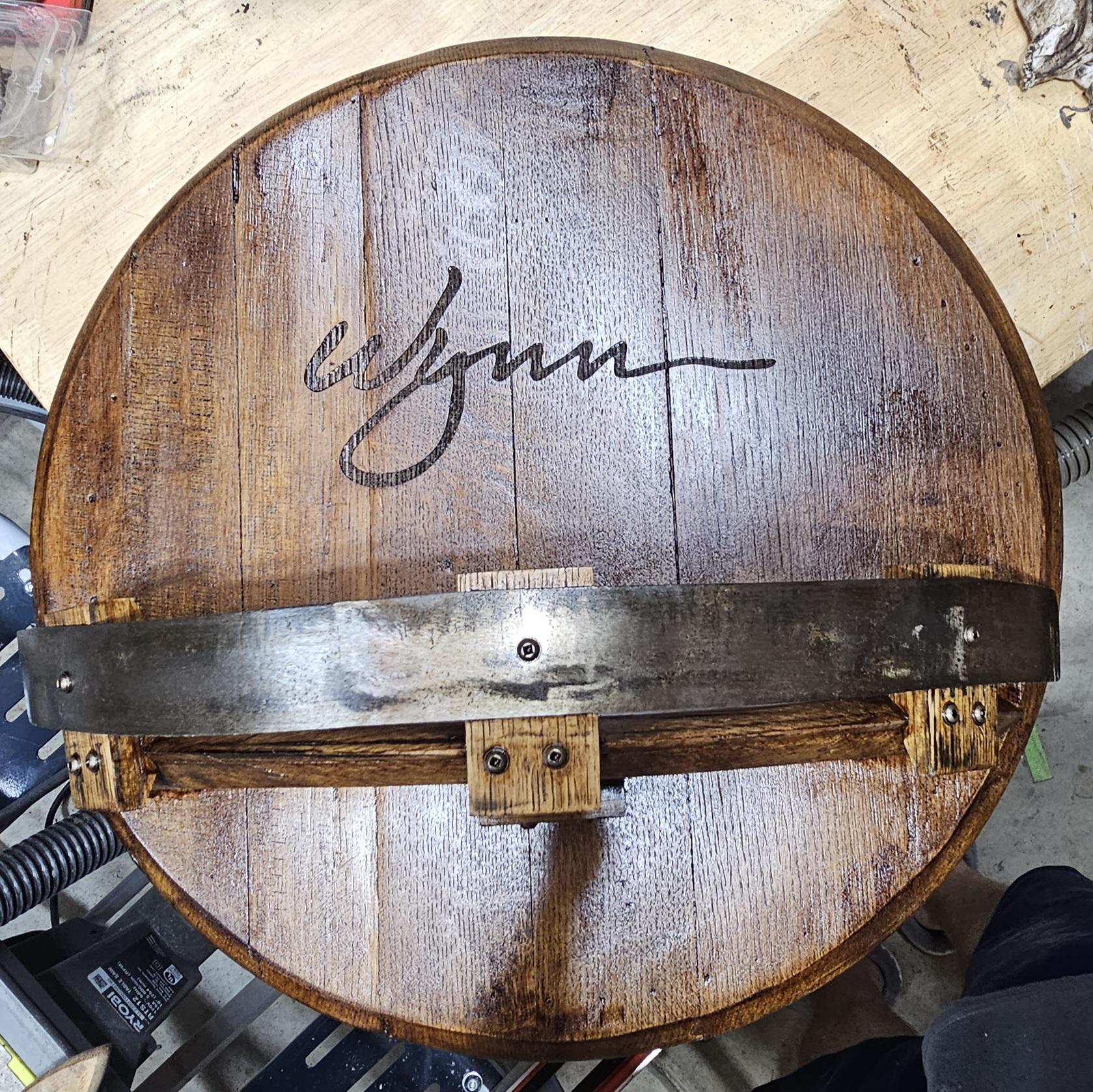 Bourbon barrel shelf